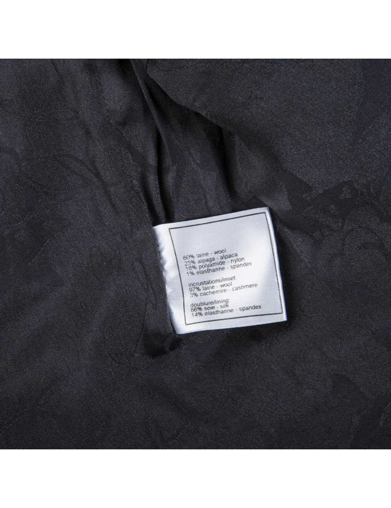 Veste CHANEL tweed gris T38