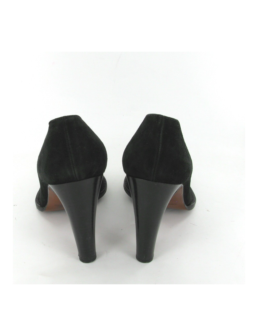 Escarpins en daim noir T39 SERGIO ROSSI