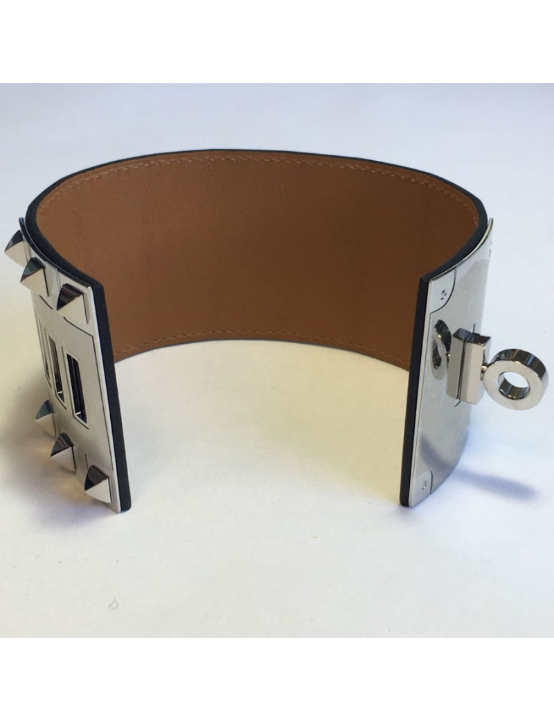 HERMES cuff "Extreme" blue alligator marine