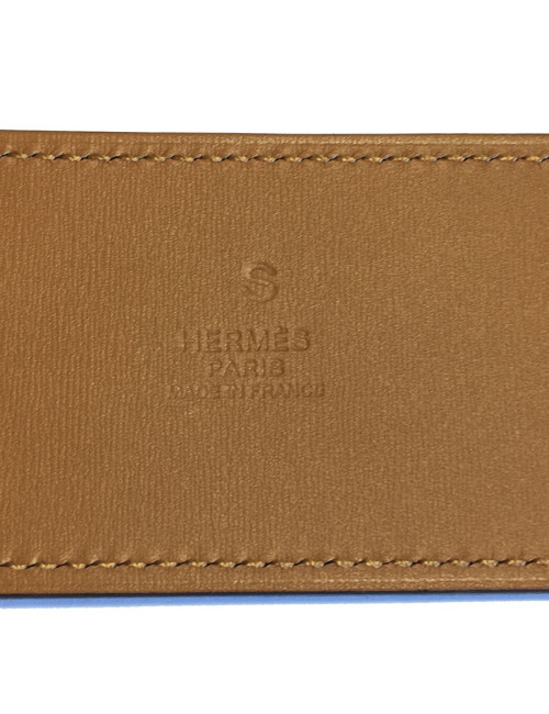 Ceinture HERMES CDC en veau swift et chamonix ébène et gold T85