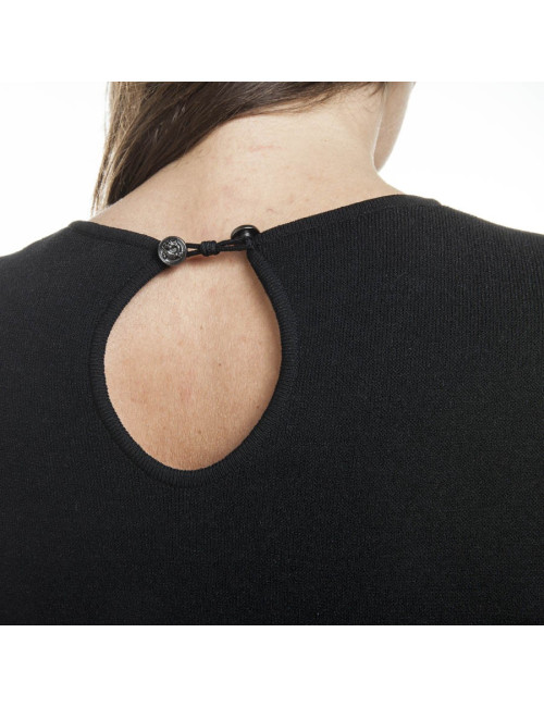 Black dress CHANEL T 38 en