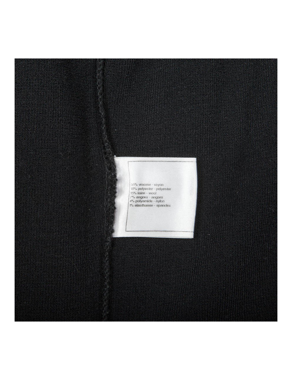 Black dress CHANEL T 38 en