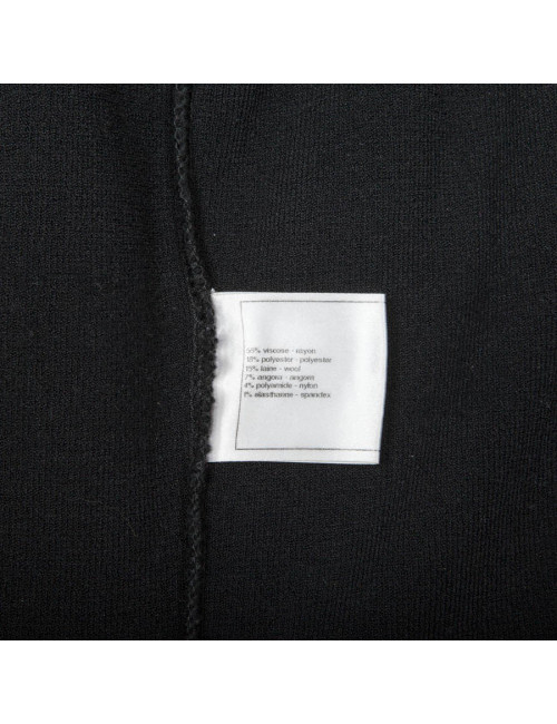 Black dress CHANEL T 38 en