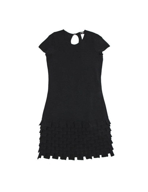 Black dress CHANEL T 38 en