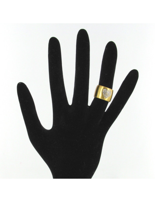 Bague strass double face CHANEL