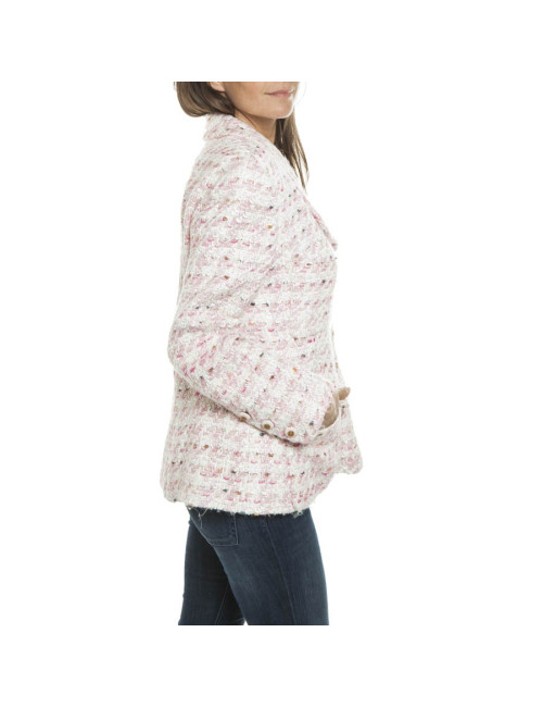 Veste CHANEL T42   ROSE