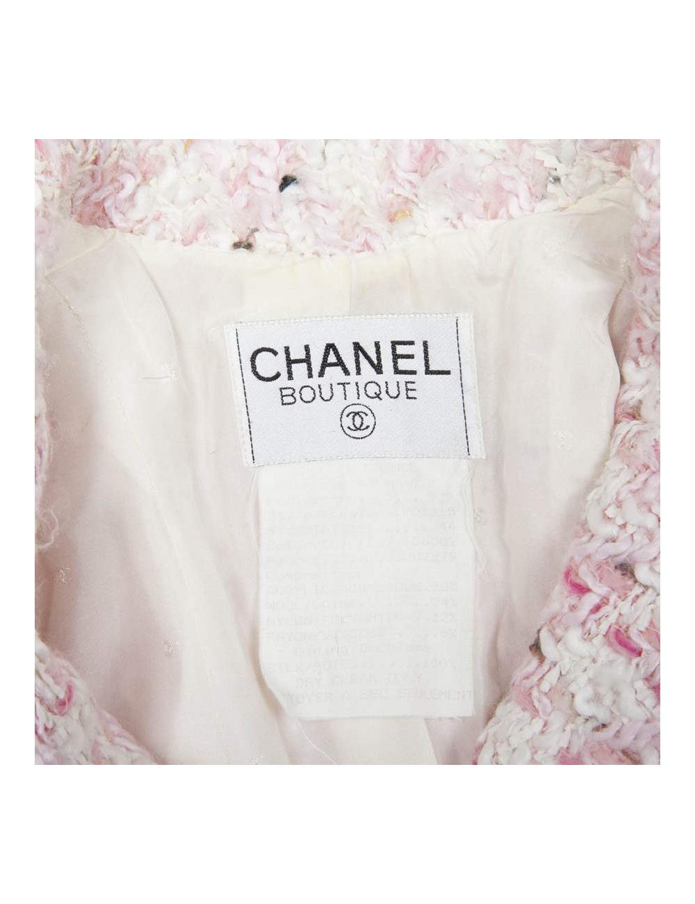 Veste CHANEL T42   ROSE
