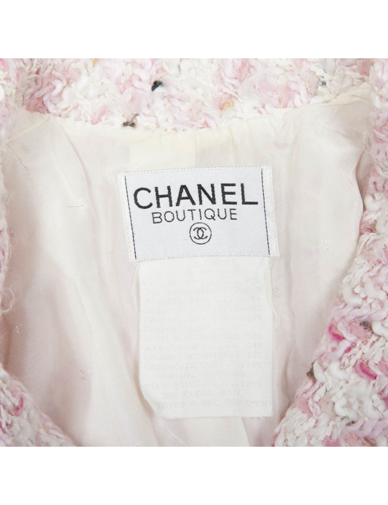 Veste CHANEL T42   ROSE