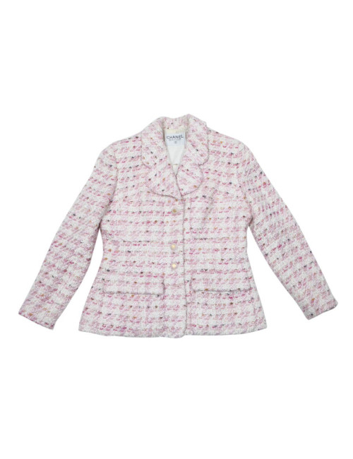 Veste CHANEL T42   ROSE