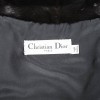 CHRISTIAN DIOR T36 black shaved mink coat