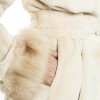 MILADY long coat in beige mink and sand Size 42EU