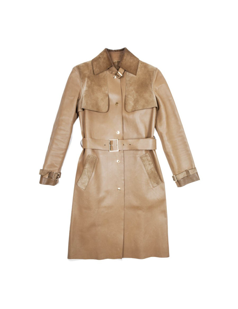 Trench GUCCI T36 en in leather and suede