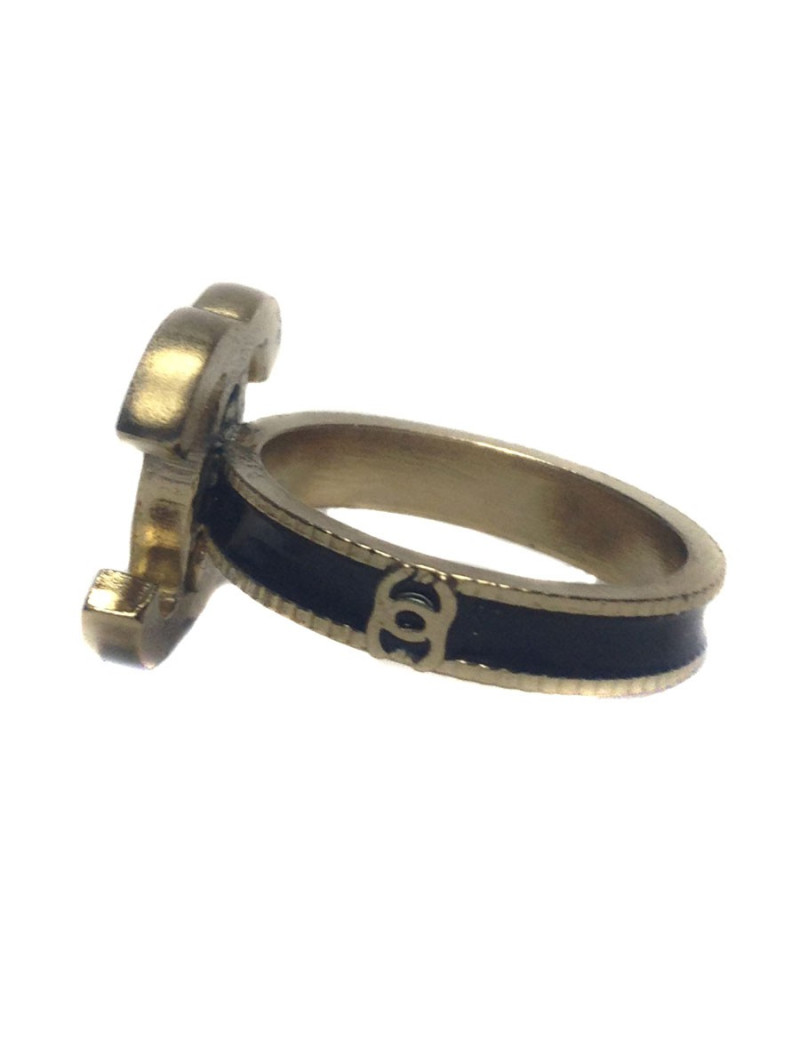 Ring CHANEL double C blue night enamelled