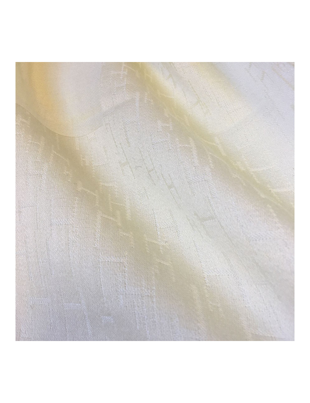 Châle HERMES cachemire, soie et laine couleur jaune clair