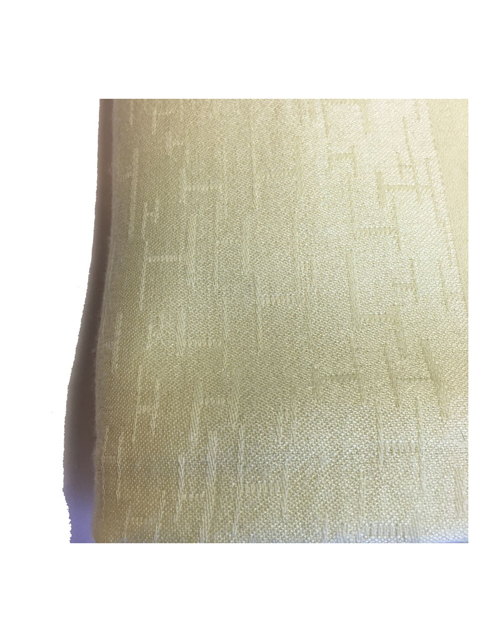 Châle HERMES cachemire, soie et laine couleur jaune clair