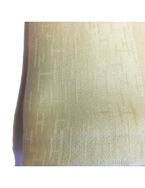 Châle HERMES cachemire, soie et laine couleur jaune clair