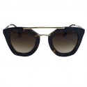 PRADA sunglasses metal gold and plastic way tortoiseshell