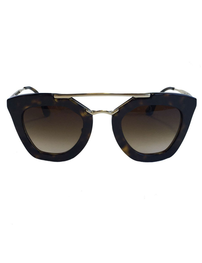 PRADA sunglasses metal gold and plastic way tortoiseshell