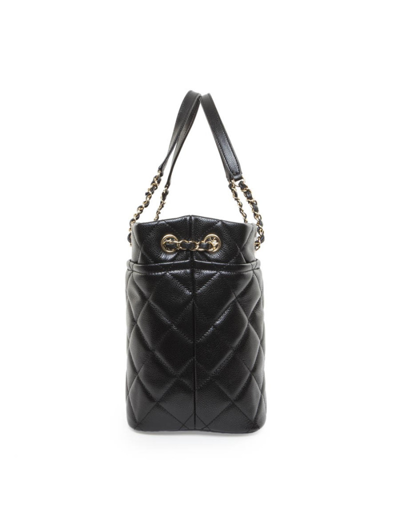 Cabas CHANEL cuir caviar noir