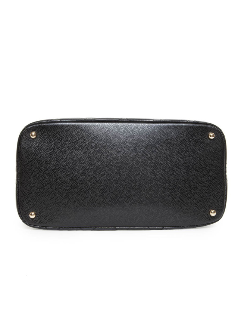 Cabas CHANEL cuir caviar noir