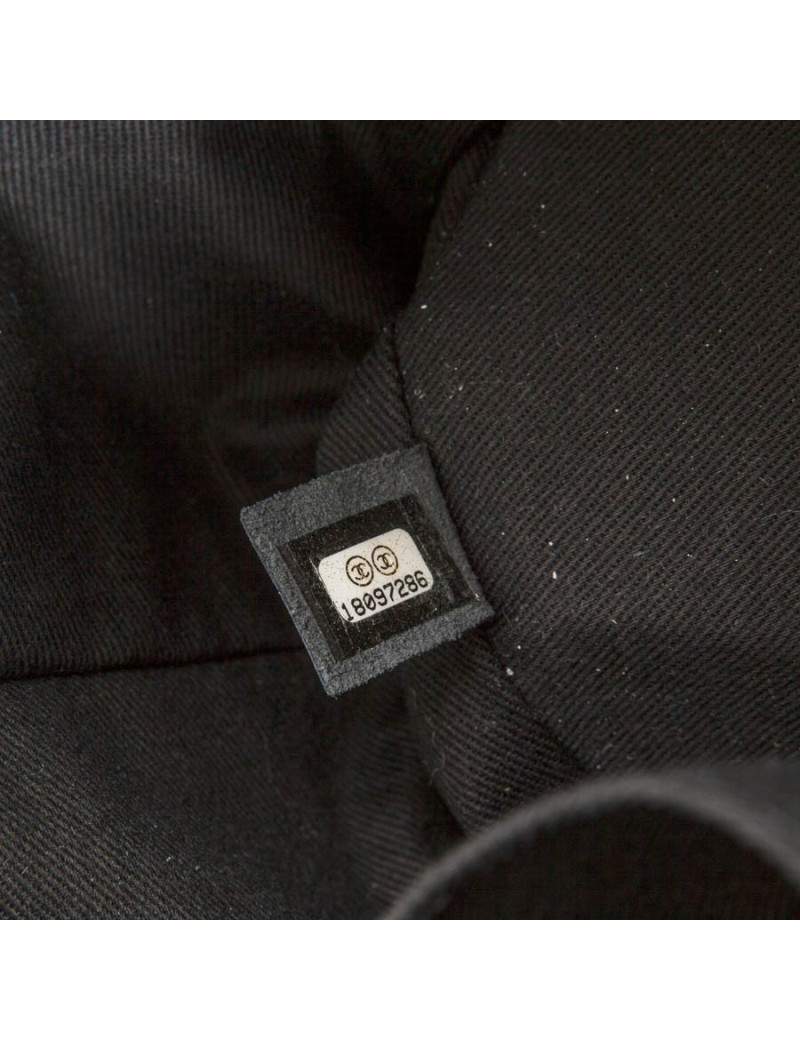 Cabas CHANEL cuir caviar noir