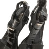 FENDI T 39 EN Black patent leather sandals