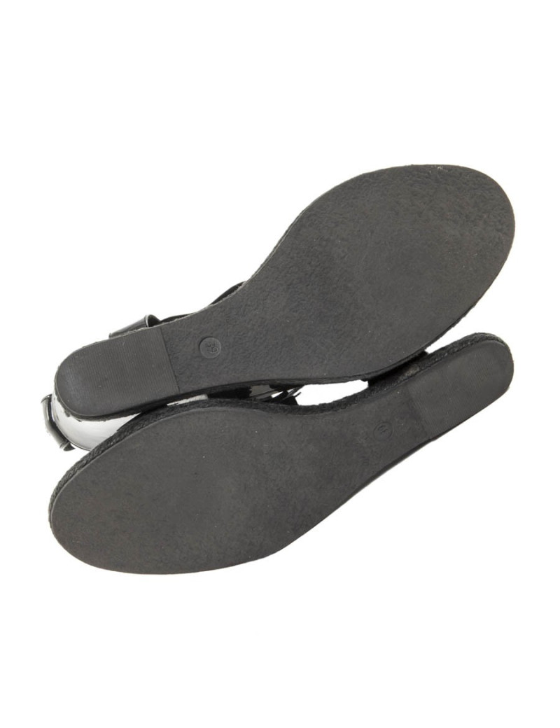 Sandales FENDI T 39 cuir verni