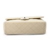 CHANEL maxi jumbo double flap bag in beige quilted leather