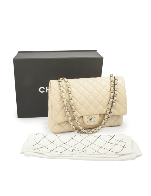 Maxi jumbo CHANEL matelassé beige