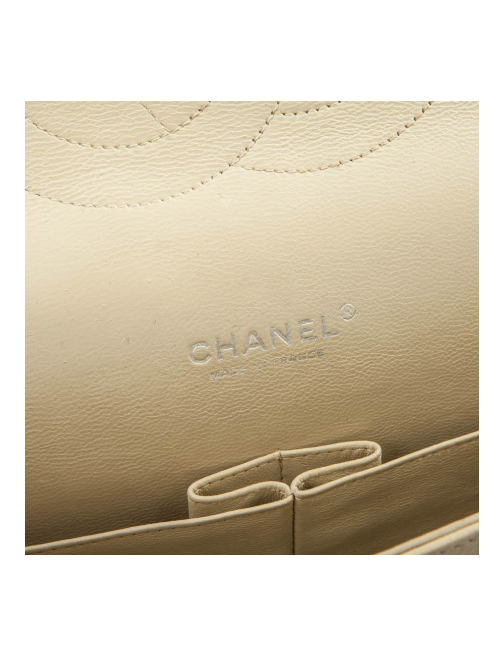 Maxi jumbo CHANEL matelassé beige