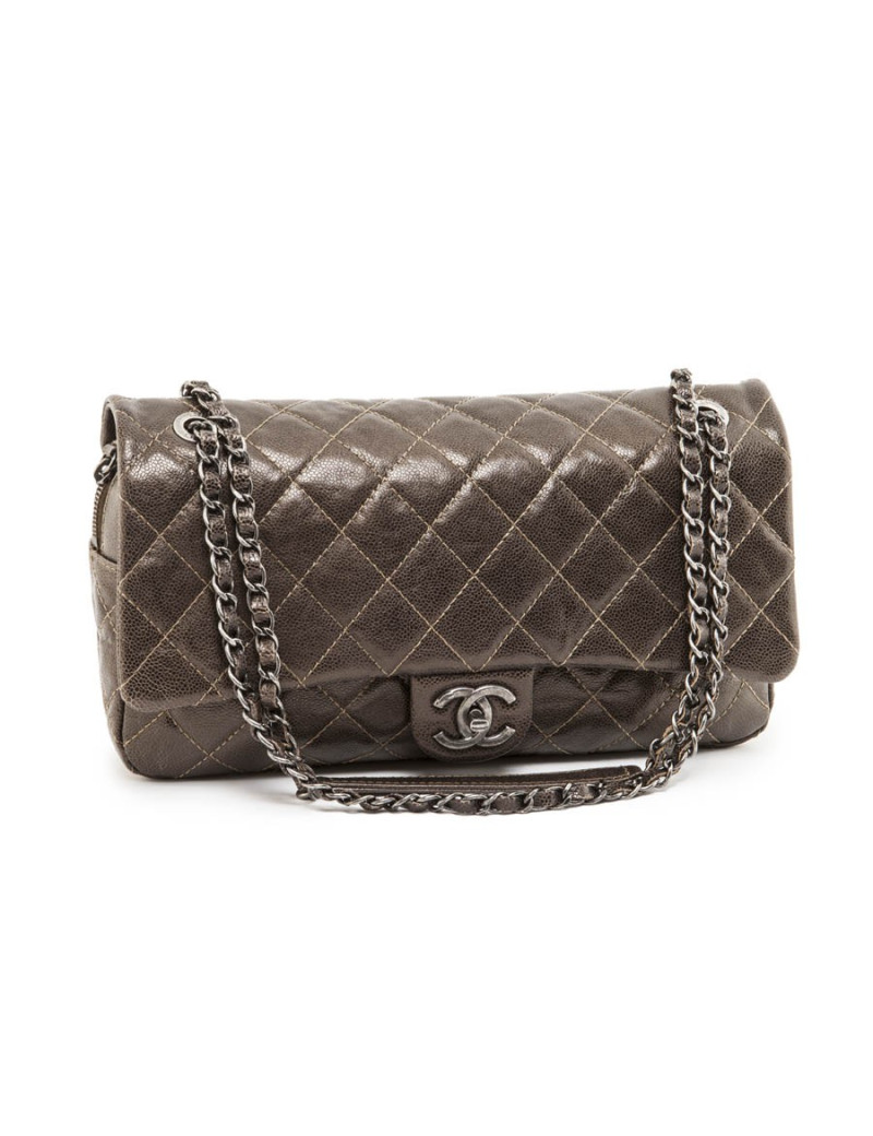 Sac CHANEL cuir cuivré matelassé