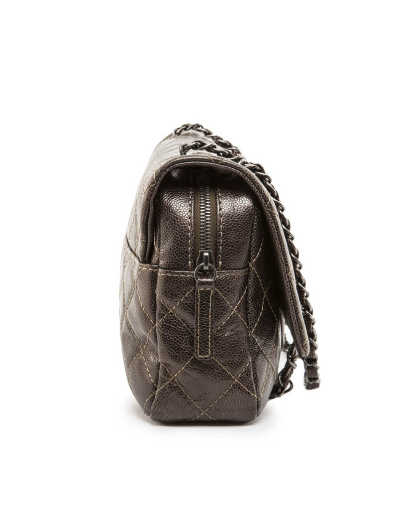 Sac CHANEL cuir cuivré matelassé