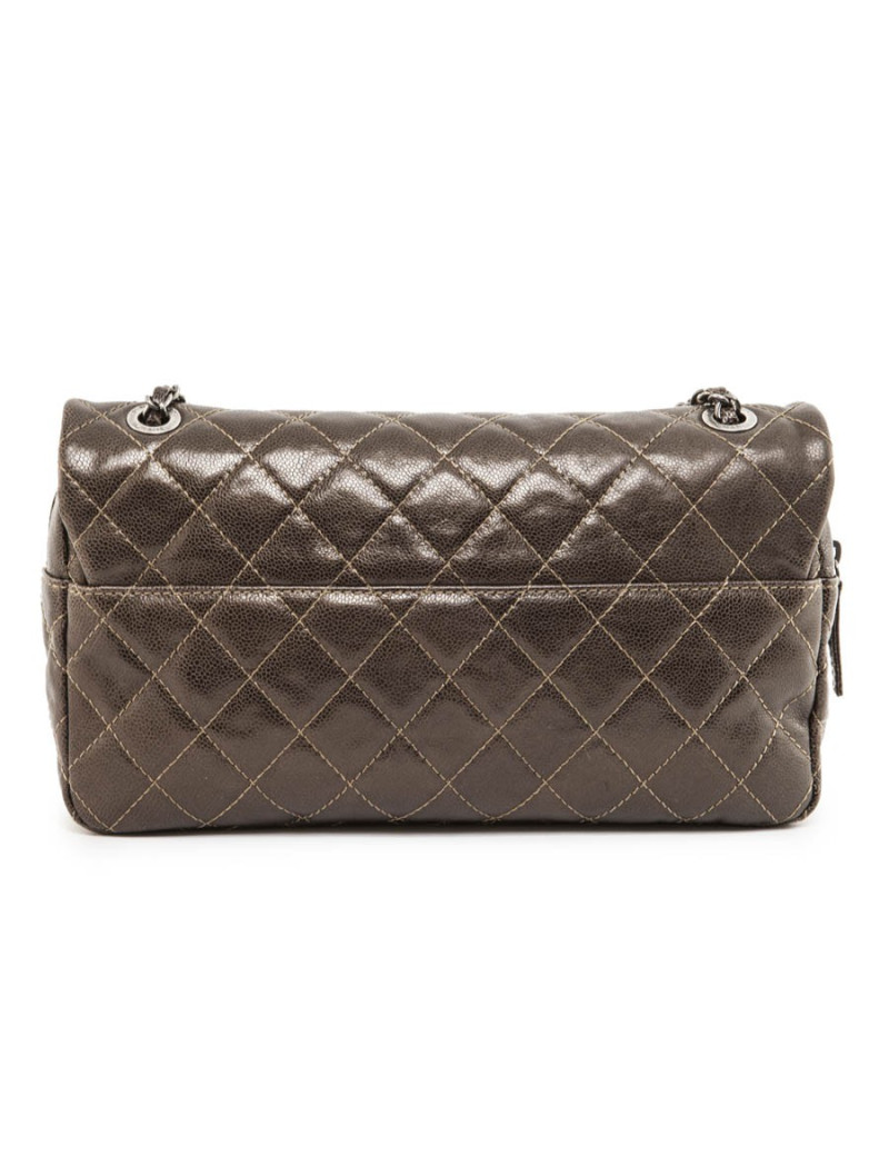 Sac CHANEL cuir cuivré matelassé