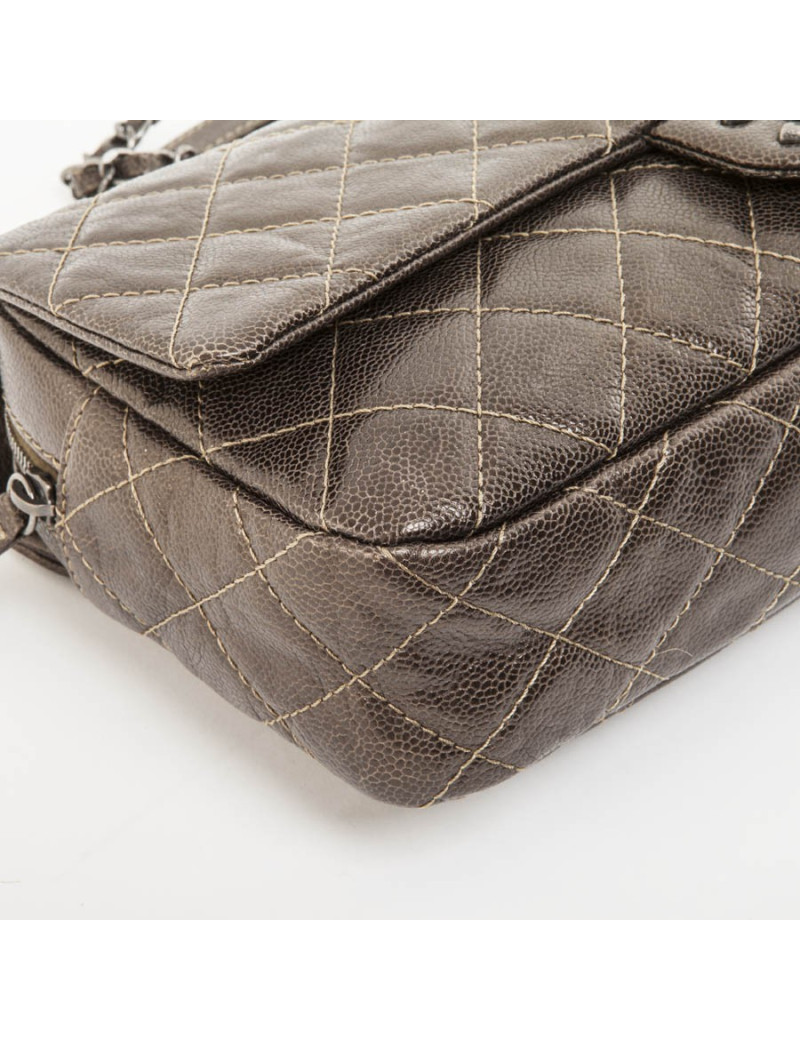 Sac CHANEL cuir cuivré matelassé