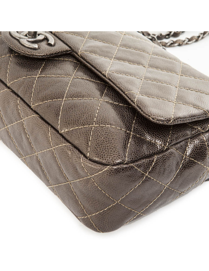 Sac CHANEL cuir cuivré matelassé