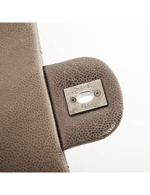 CHANEL flap bag in coppered quilted leather