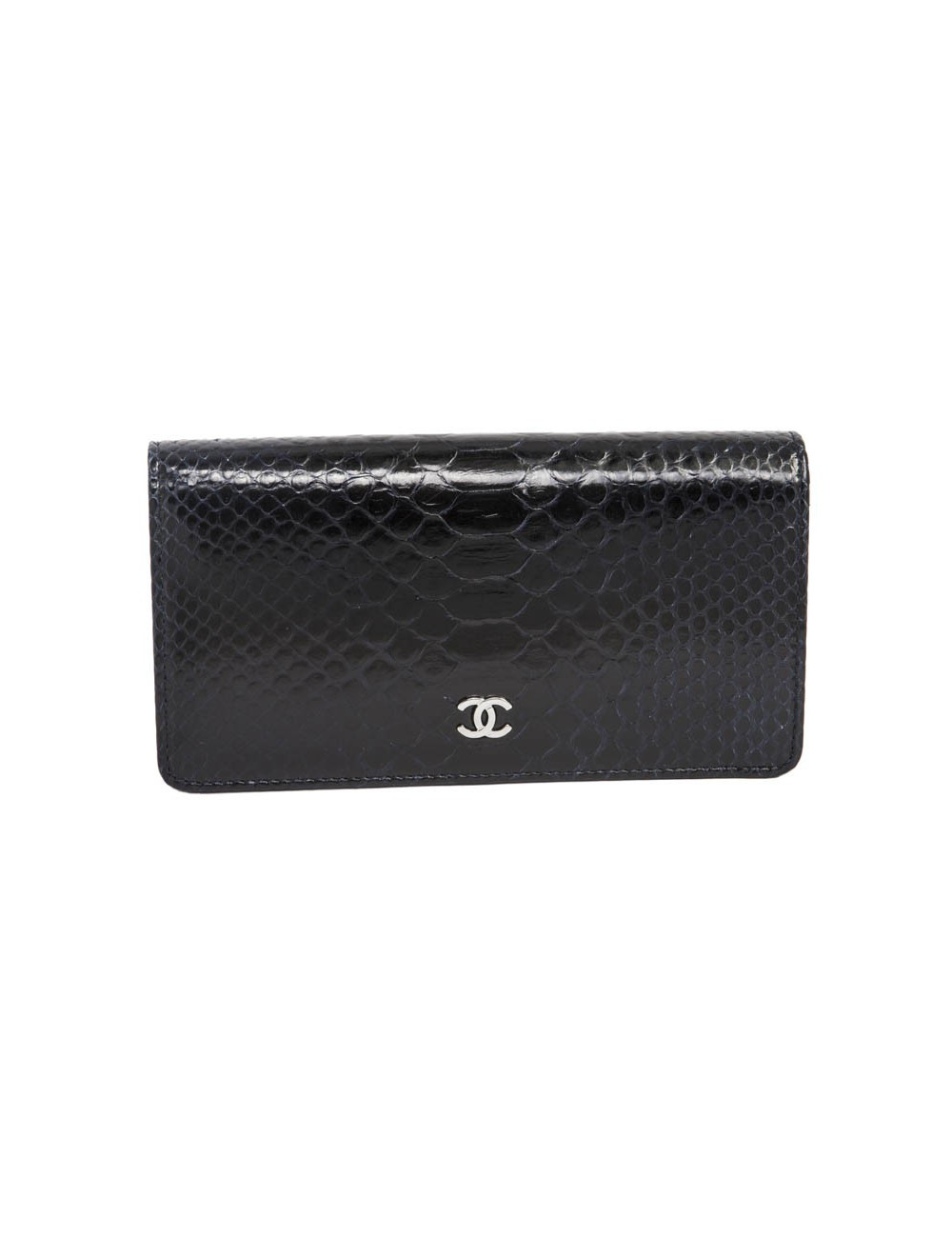 Portefeuille CHANEL python violet