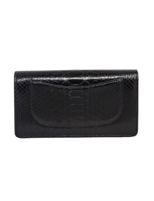 Portefeuille CHANEL python violet