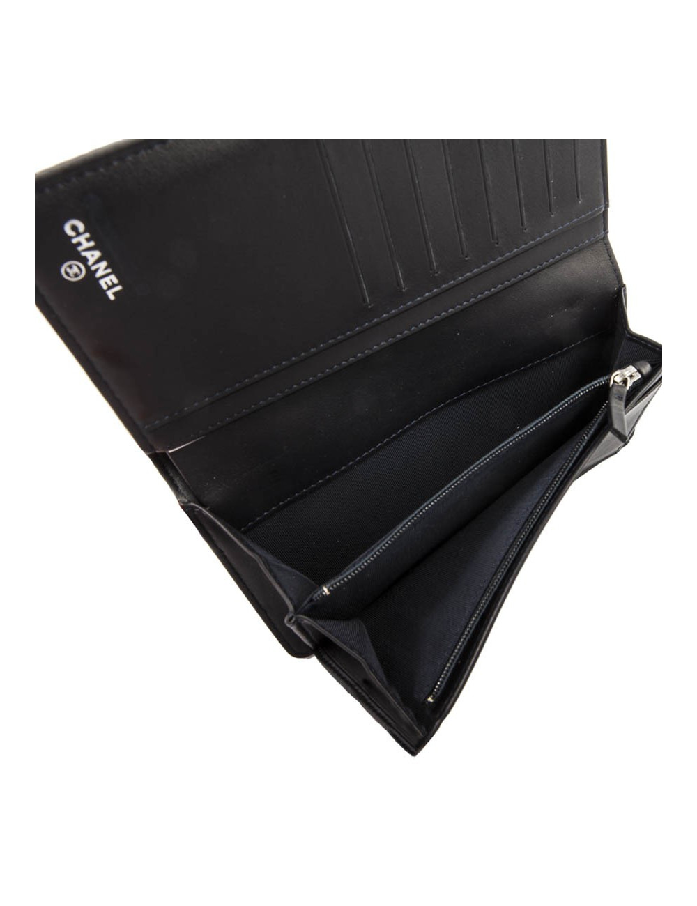 Portefeuille CHANEL python violet