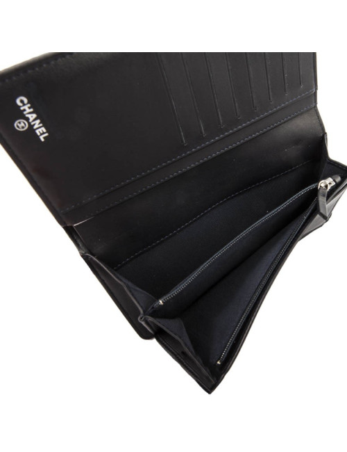 Portefeuille CHANEL python violet