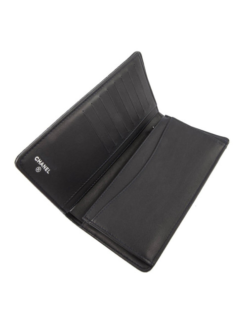 Portefeuille CHANEL python violet