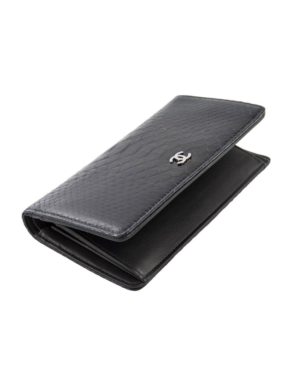 Portefeuille CHANEL python violet