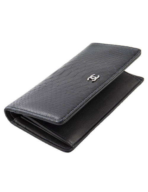 Portefeuille CHANEL python violet