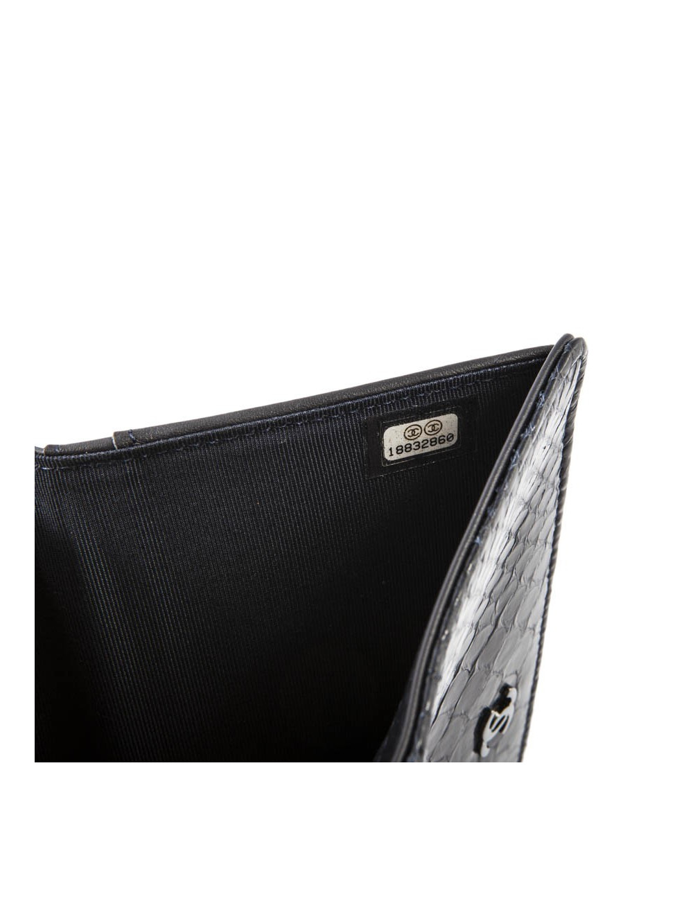 Portefeuille CHANEL python violet