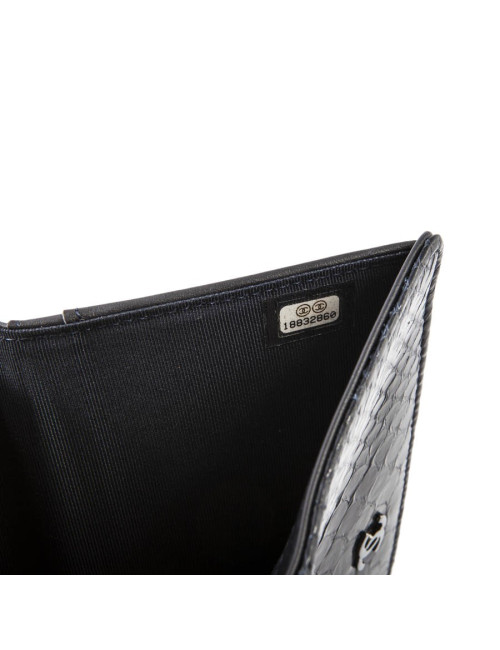 Portefeuille CHANEL python violet