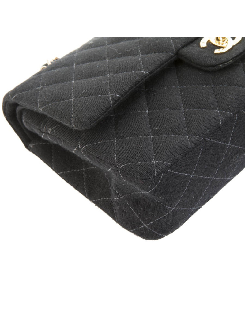Sac 'Timeless' CHANEL en jersey noir