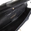 CHANEL 'Timeless' double flap bag in black jersey