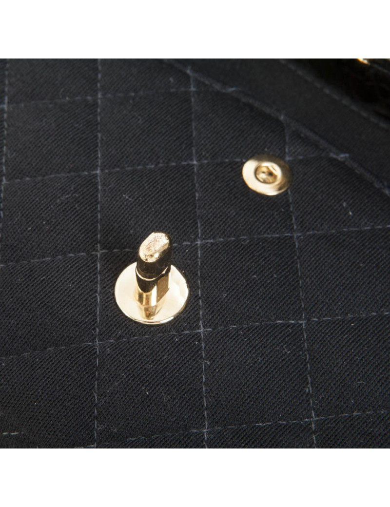 Sac 'Timeless' CHANEL en jersey noir