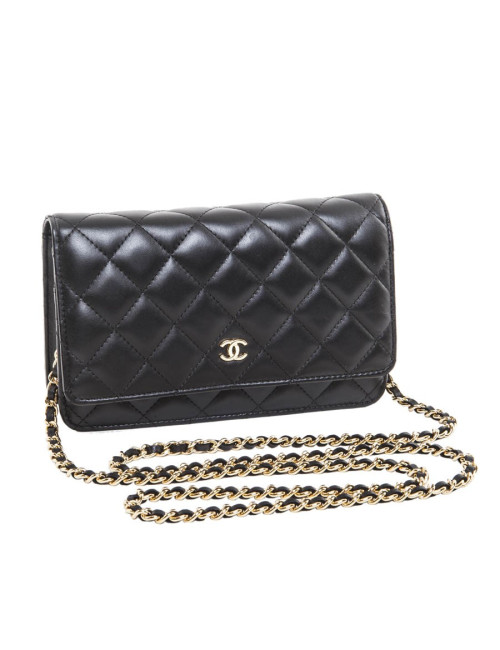 Mini sac CHANEL matelassé noir