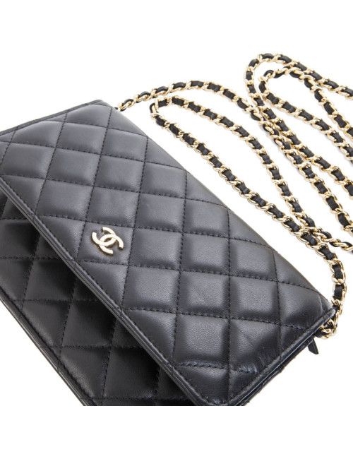 Mini sac CHANEL matelassé noir